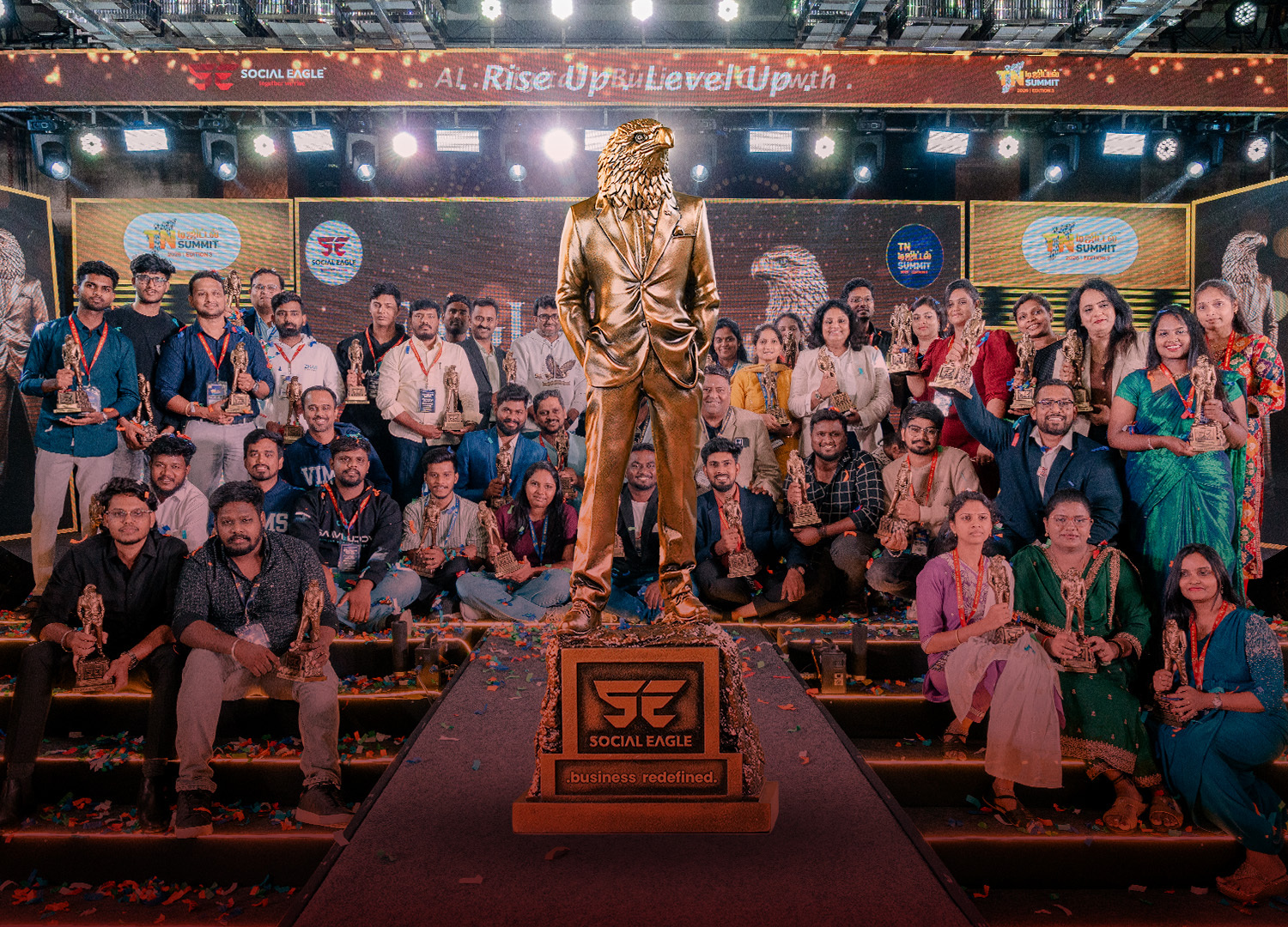 Attendees at the Tamil Nadu Digital Summit, a Social Eagle live experience.